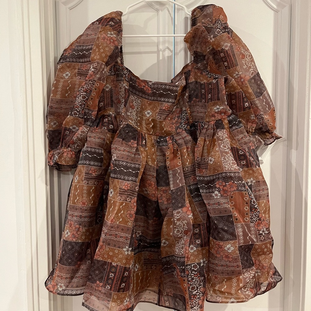 SELKIE New W/ Tags The Patchouli Puff Dress  SOLD OUT Print size 2X